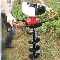 圍欄埋樁挖坑機，四沖程雙人提鉆孔機 中藥材種植機