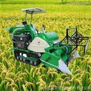履带式小麦大豆收割机 全喂式联合收割机 山区水稻脱粒收割机
