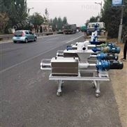 800型全自动抽粪机 猪粪牛粪干湿分离机 螺旋挤压渣液脱水机