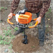 园林种植小型汽油挖坑机 萝卜种植机器